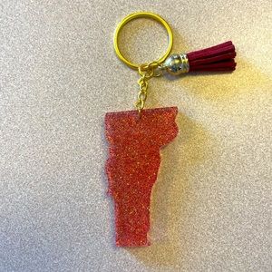 Handmade U.S. State Keychain - Vermont